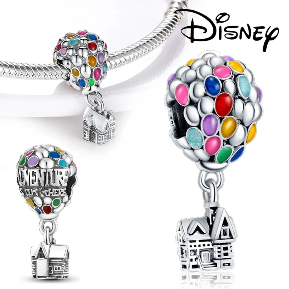 Disney-abalorios de puntada de plata 925 para mujer, cuentas de fantasía compatibles con pulsera Pandora Original de Mickey 925, colgante artesanal, regalo de joyería