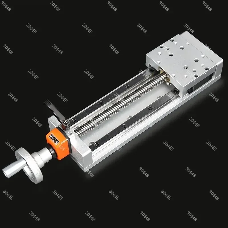 S100 Manual Linear Stage Module with T-Screw Digital Display XYZ Precision Guide Rail Micro-Adjustment Handwheel