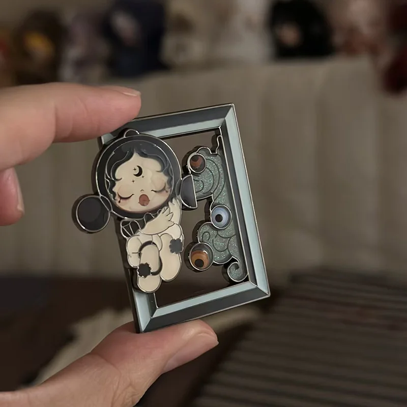 

Pop Mart Skullpanda Image of Reaiy Seires Badge Trendy Blind Box Anime Action Figure Surprise Mystery Box Toy Cute Guess Bag