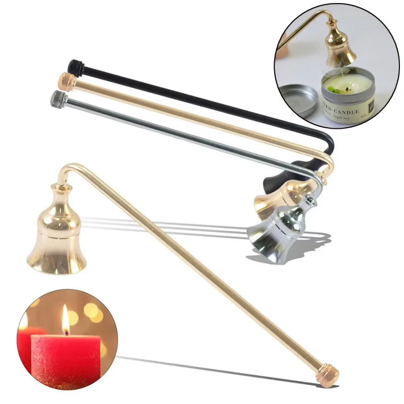 1 x Kerzenlöscher, Kerzenstopper, polierte Oberfläche, glockenförmiger Löscherdeckel für Kerzenliebhaber, 3 Farben optional