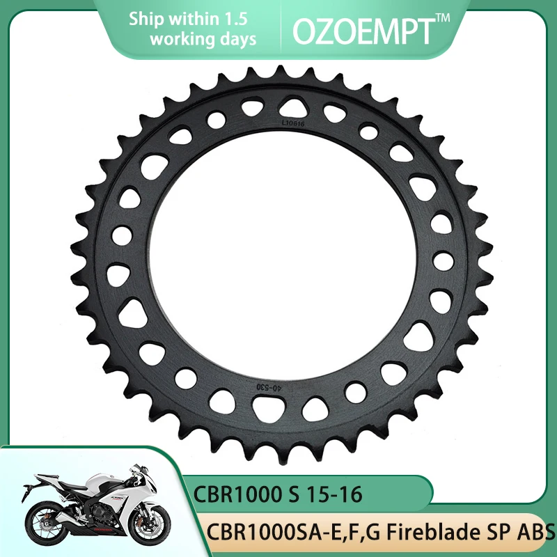 OZOEMPT 530-42T Motorcycle Rear Sprocket Apply to CBR1000 S 15-16   CBR1000 SA-E,F,G Fireblade SP ABS  14-16