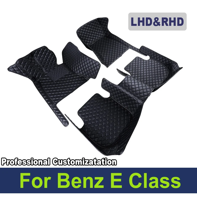 Custom 3D Full Coverage Car Floor Mats for Mercedes Benz E Class W213 2019-2023 Year Interior Details Accessories Carpet