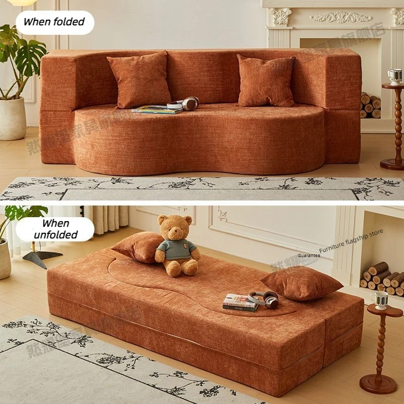 Foldable Living Room Sofas Lazy Person Sofa Bed Comfortable Balcony Simple Lounge Chair Removable  Home Decoration Furniture