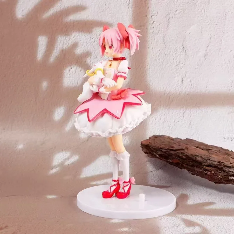 Figurka Anime Puella Magi Madoka Magica Kaname Madoka Figurka Akcji Model Czarodziejki Dekoracja Statua Lalki Zabawki Prezent na Boże Narodzenie