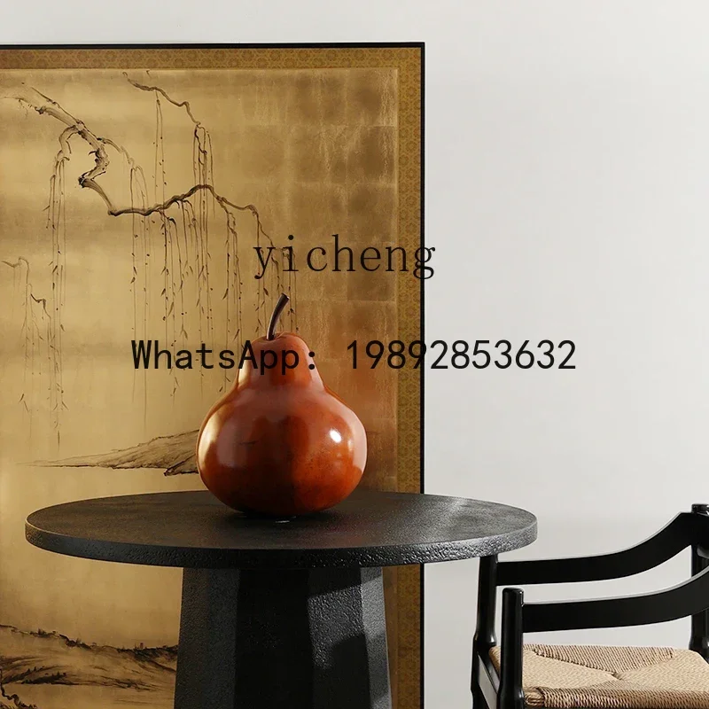 AA  medieval ornament pear art home decoration wabi sabi wind sculpture high-end fiberglass crafts table