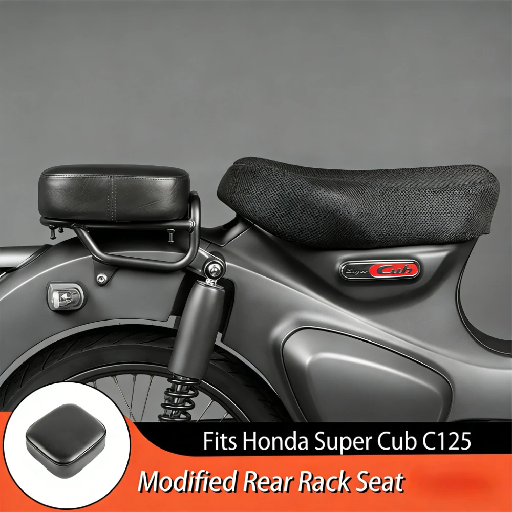 

Motorcycle Seat Cushion Rear Passenger cushion Moto Pressure Relief Ride Seat Pad For HONDA Super Cub C125 C 125