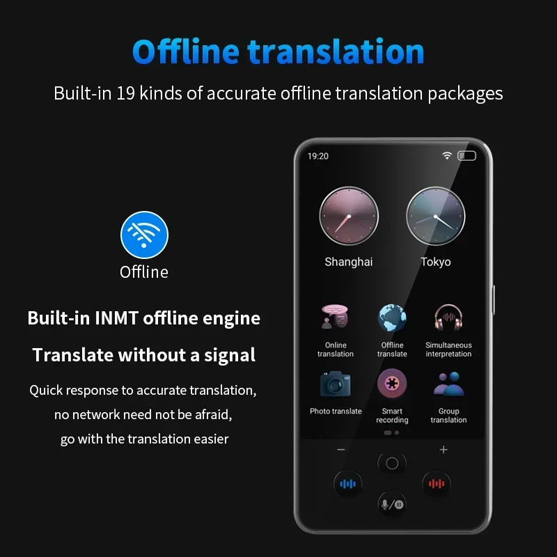 Портативный голосовой переводчик S85Pro WiFi ChatGPT 138-язычный онлайн-фномный интеллектуальный перевод записи Фотоперевод для путешествий