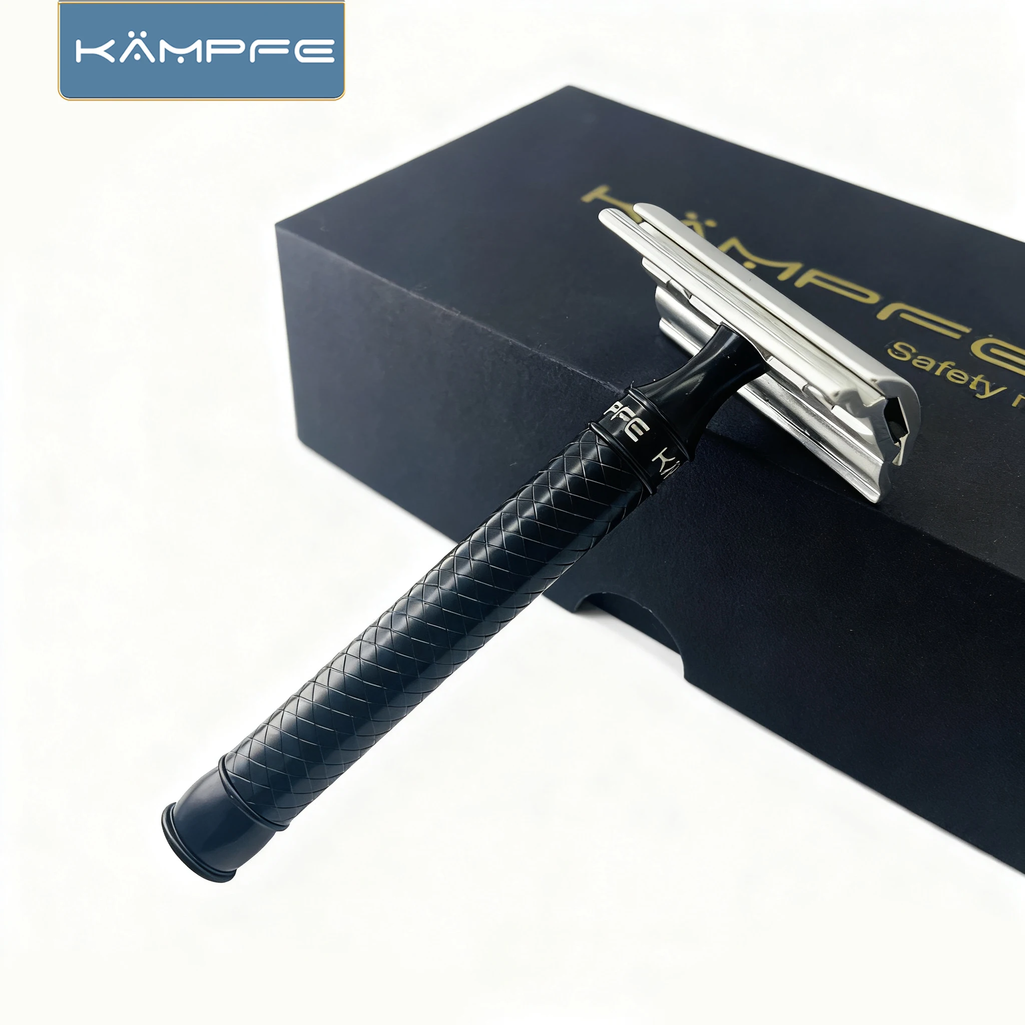 KAMPFE Manual Safety Razor Aluminum CNC-machined Handle Skin-friendly Non-slip Shaver for Men Women Daily Wet Shave