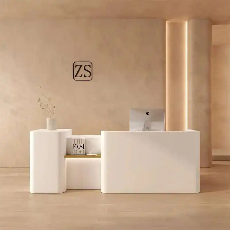 

Luxury Reception Desks Display Accessories Beauty Salon Reception Desk Decoration Escritorio De Recepcion Commercial Furniture