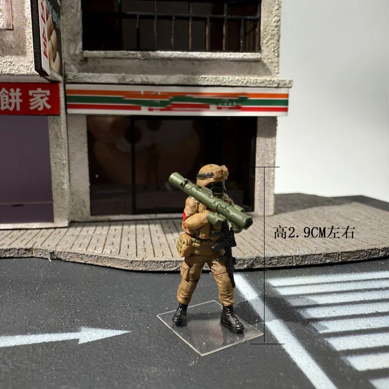 Figuras de Acción 1:64, Unidad Flying Tigers, Modelo de Exhibición para Mesa de Arena, Escena de Garaje, Accesorio para Diorama