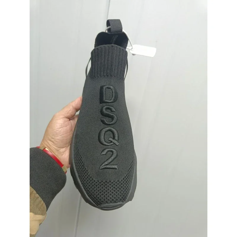 DSQ2 Breathable Mesh Men Shoes Trendy Lightweight Walking Flats Plus Size Male Tennis Sneakers Outdoor Sports Fitness Shoes