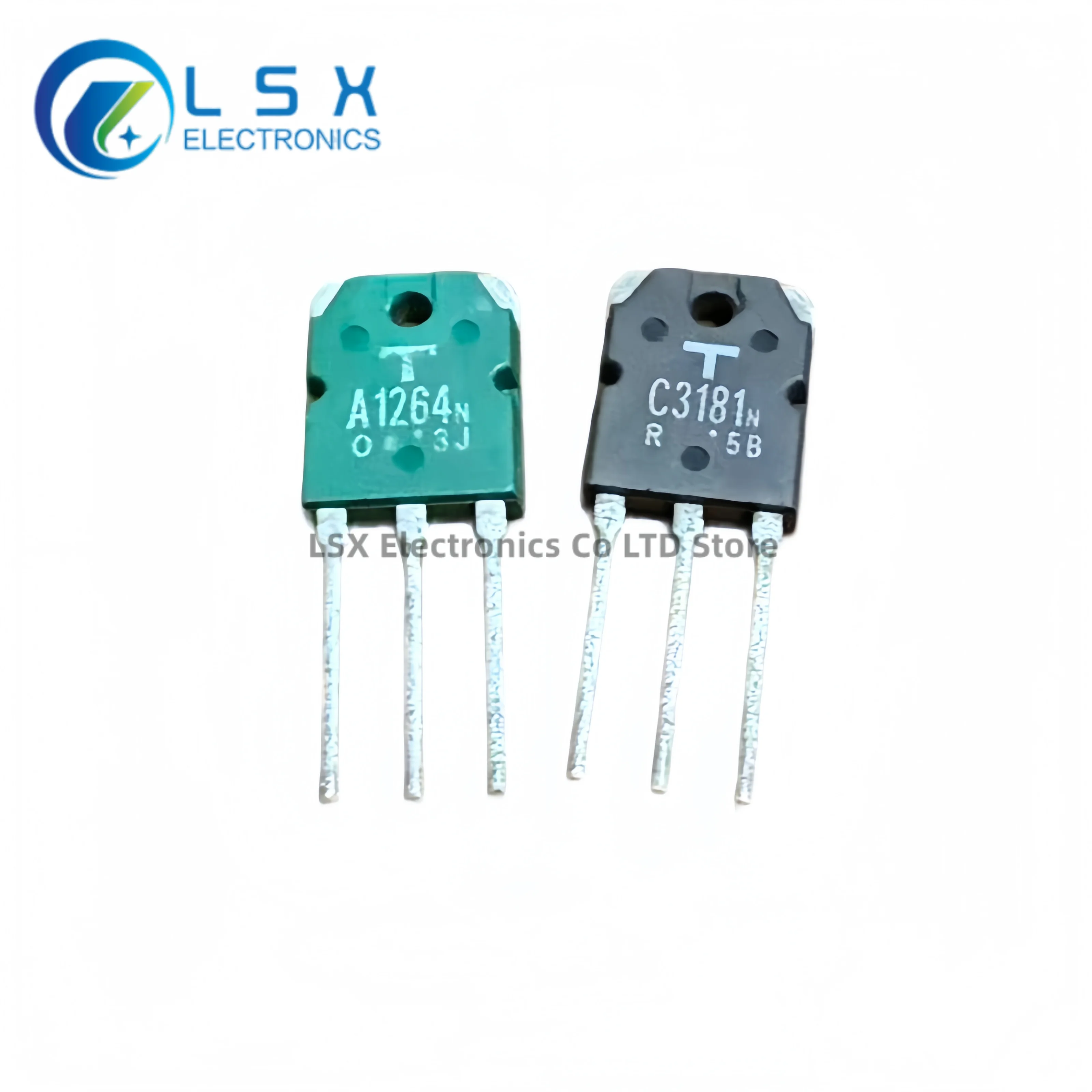 5Pairs-10PCS 2SA1264 2SA1264N A1264N + 2SC3181 2SC3181N C3181N TO-3P Power Amplifier Pairs for Electronic Components Market