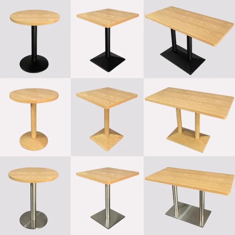 

Легкий роскошный ресторанный квадратный стол, коммерческая мебель, стол для переговоров, магазин чая с молоком, маленький круглый