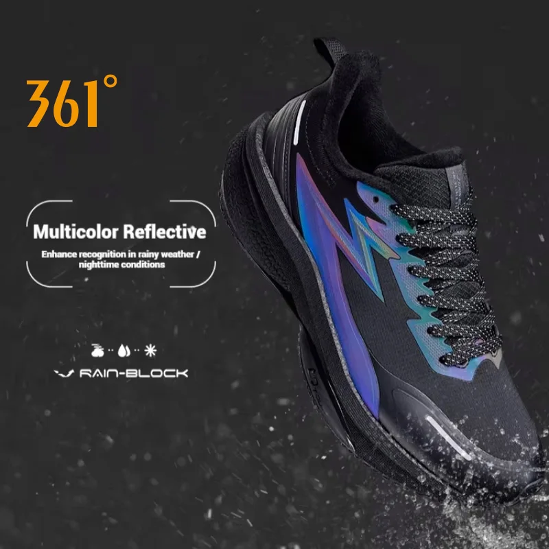 

361 Degrees Rain-block 8.0 Men's Running Shoes Winter Fleece Lined Waterproof Anti-Slip Warm Comfortable Sneakers Male 672542224
