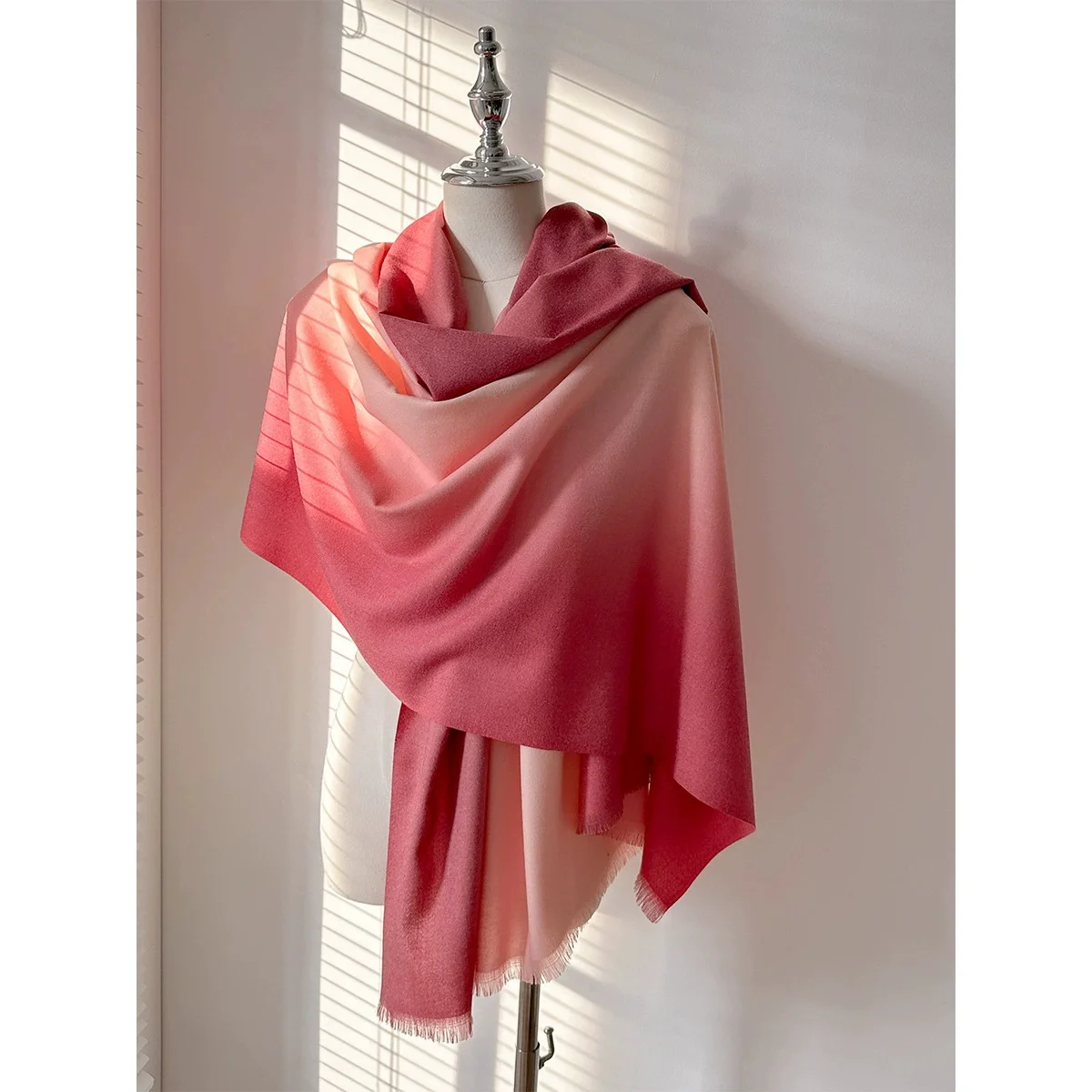 

200*80 Cm Velvet Shawl Women Muslim Shawl Gradient Evening Party Pashmina Stole Bufandas Hijab Beach Cover-Up