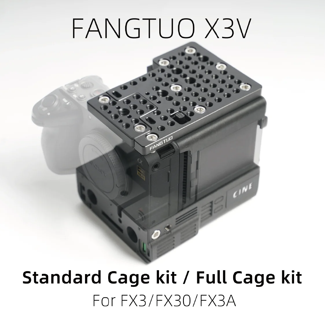 Kit Fangtuo X3V para Sony FX3 X30 X3A Cineback Cage (Pacotes