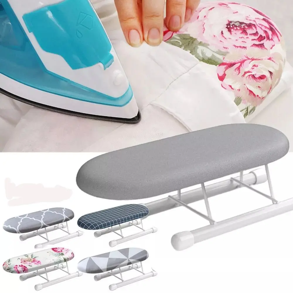 Nuevo Mini tabla de planchar plegable, suministros para el hogar resistentes al calor, estante para tabla de planchar, cubierta de planchado de Metal para ropa del hogar