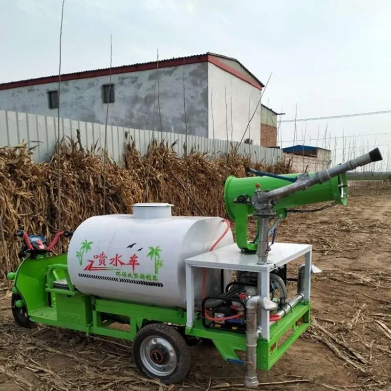 Mine multi-functional gun fog sprinkler, roadway dust removal and cooling sprinkler