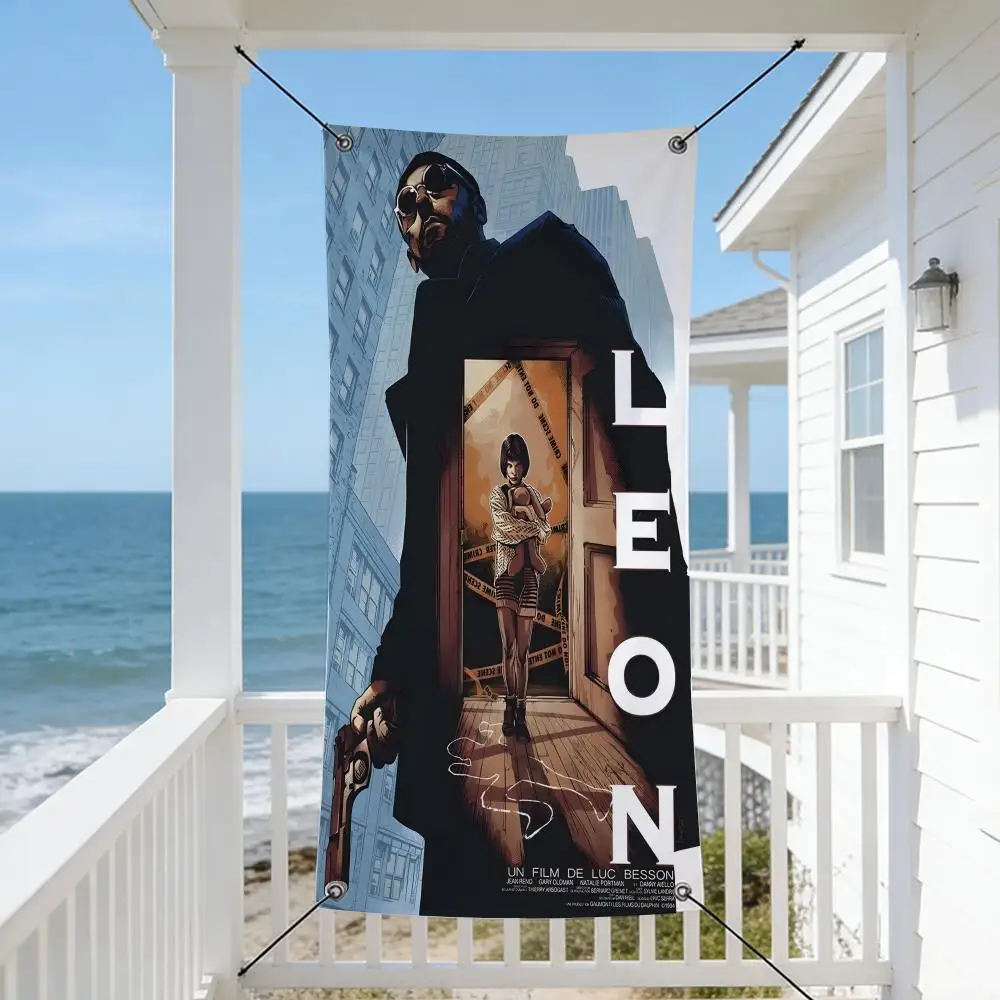 Movie L-Leon T-The P-Professional Flags Cozy Home Flag 4 Grommets Anti-Wrinkle Waterproof Indoor