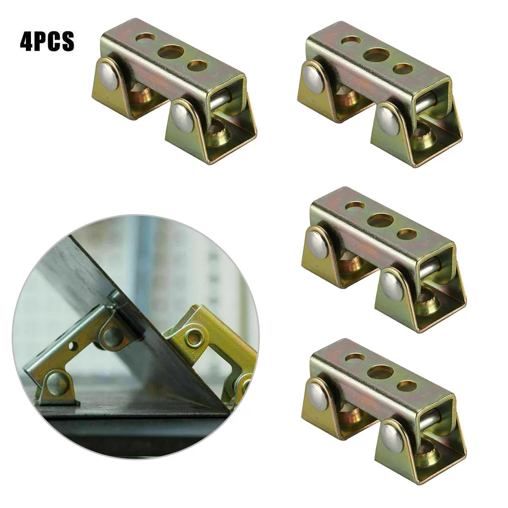 V Shape Adjustable Welding Clamps 4 Pack for Metal Fabrication Use in Doors Tool Boxes Furniture and Industrial Equipment