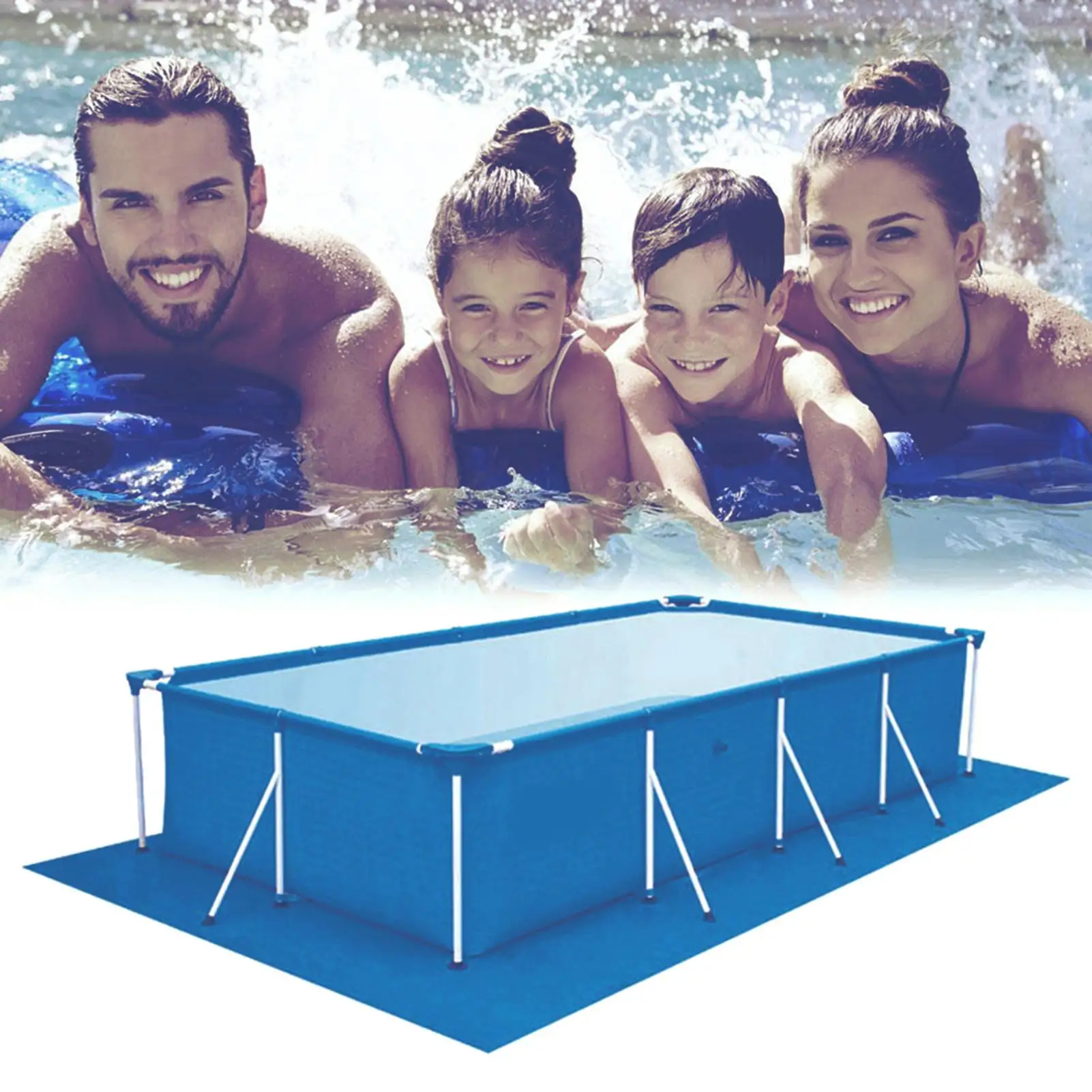 

Pool Ground Mat Cover Large Size Swimming Pool Ground Cloth Rectangular Floor Protect Pool Reduce Wear Carpet Cloth Mat Sheet