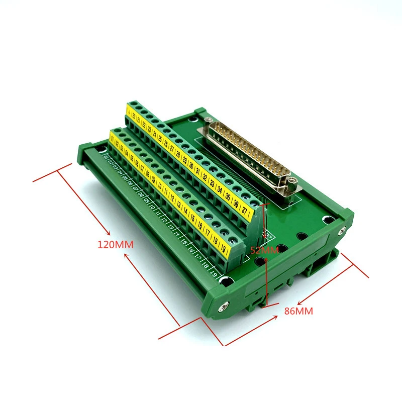 Module de câble de bornier DB37, 37 cœurs mâles, 600 bornes de coffre, compatible avec ADAM-3937