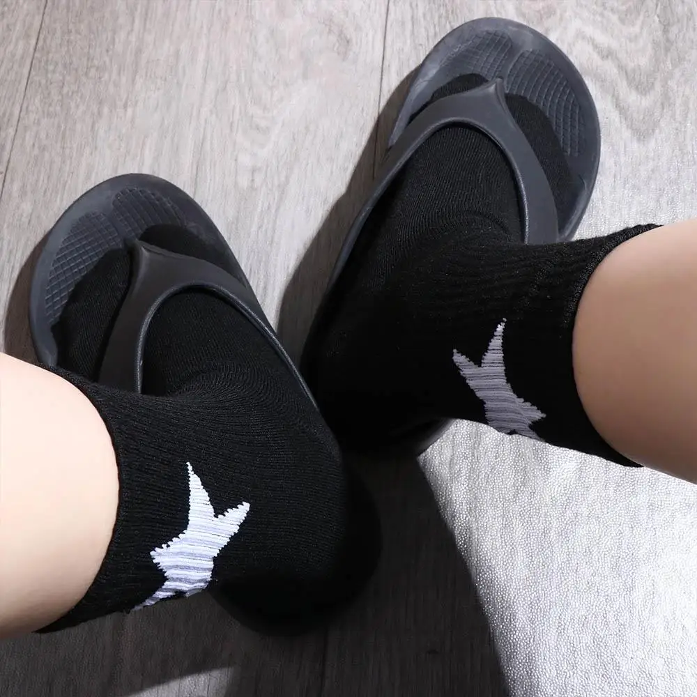 Five-Pointed Star Socks Anti-Odour Sporty Non-Abrasive Korean Style Outfits Couple's Version Tide Mid-Calf Socks