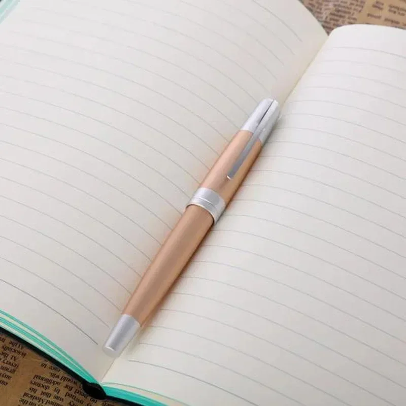 

New Picasso 961 Golden Simmel Gate Bridge Aluminum Matte Finish Fountain Pen 0.5mm Fine Nib Ink Pen Luxurious Writing Gift Pen S