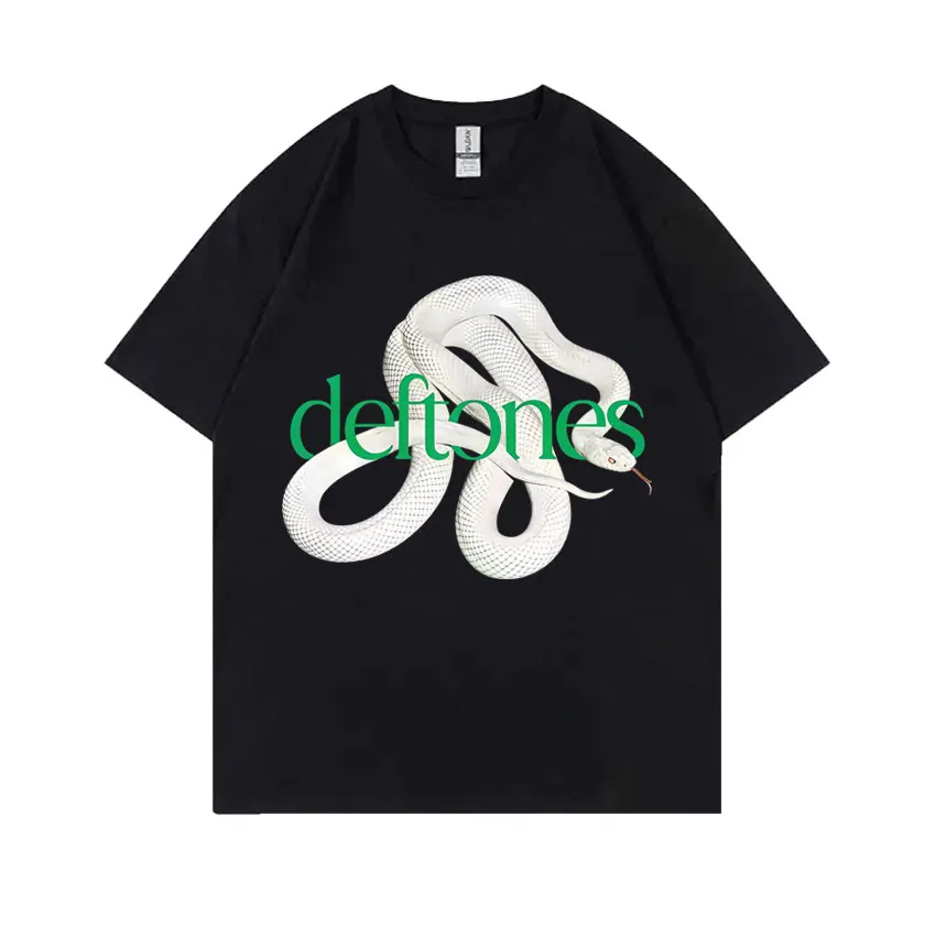 

Rock Band Deftones T Shirt Private Music Snake Graphic T Shirts Men Women Vintage Alternative Heavy Metal Oversized T-shirt Tops