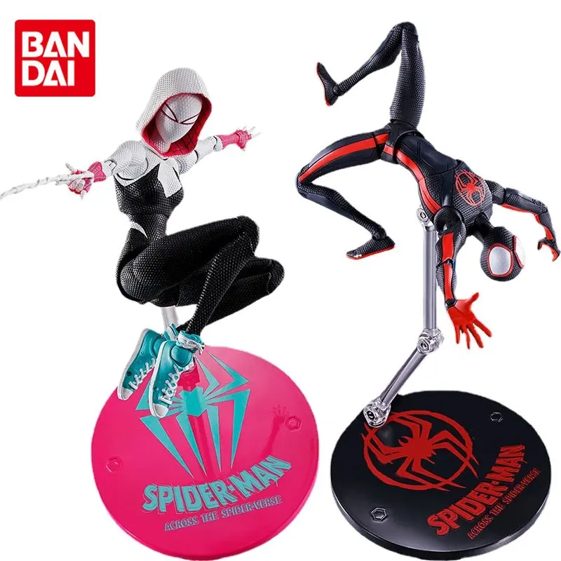 

BANDAI Pre-sale SHFiguarts MARVEL Spider-Man Across the Spider-Verse Miles Morales Gwen Stacy Anime Action Figure Model Toys