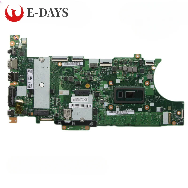 For Lenovo ThinkPad X390 T490S Laptop Motherboard NM-B891 Notebook Mainboard with I7-8665U CPU RAM 16G 100% Tested Ok