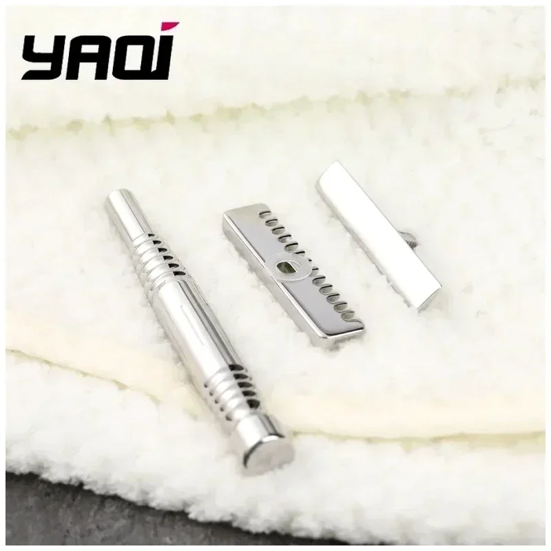 YAQI Romulus Open Comb AC Blade Safety Razor Polished 316 Stainless Steel Single Edged Mens Shaving