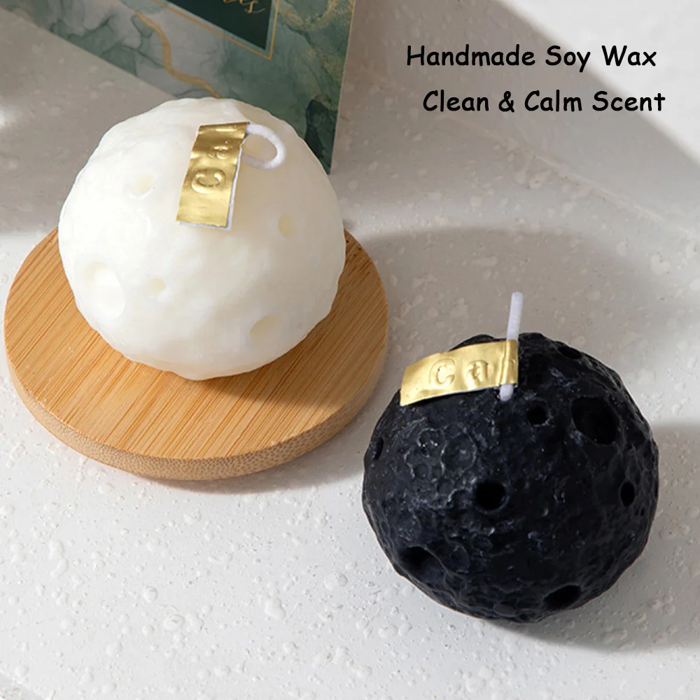 

Moon Shaped Aromatherapy Candle – Handmade Soy Wax Aroma Gift | Aromatherapy Candle for Home Decor & Party Gift