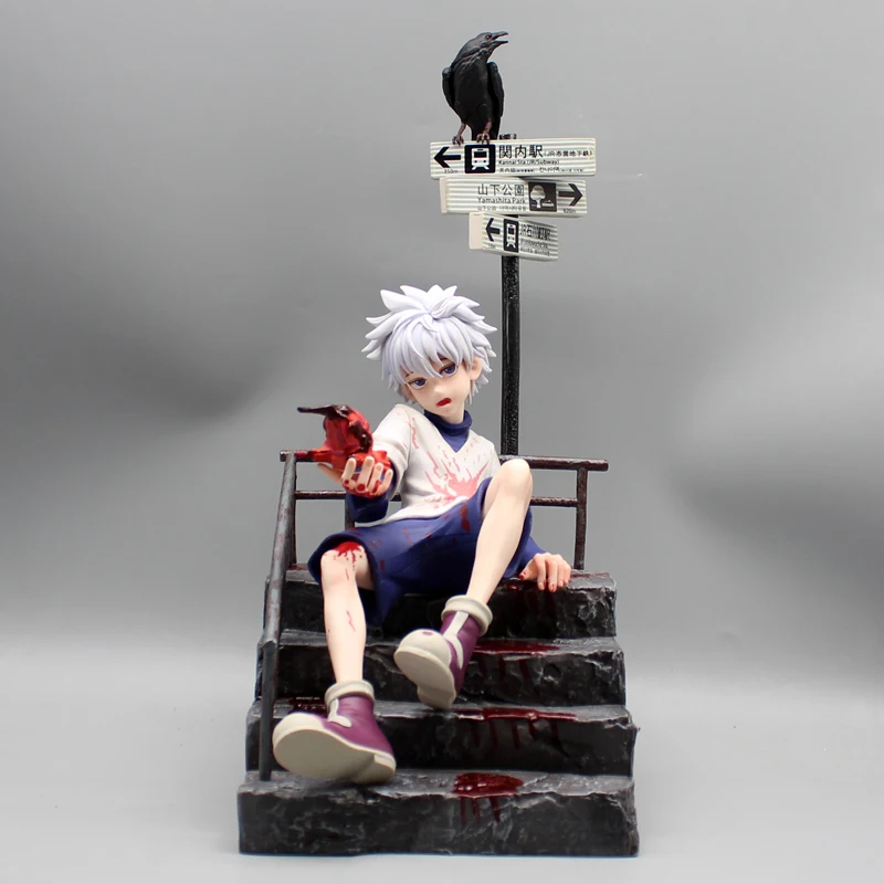 

Аниме охотничьи фигурки Killua Zoldyck, экшн-фигурки из ПВХ, коллекционная статуя, игрушки, подарки для детей на день рождения