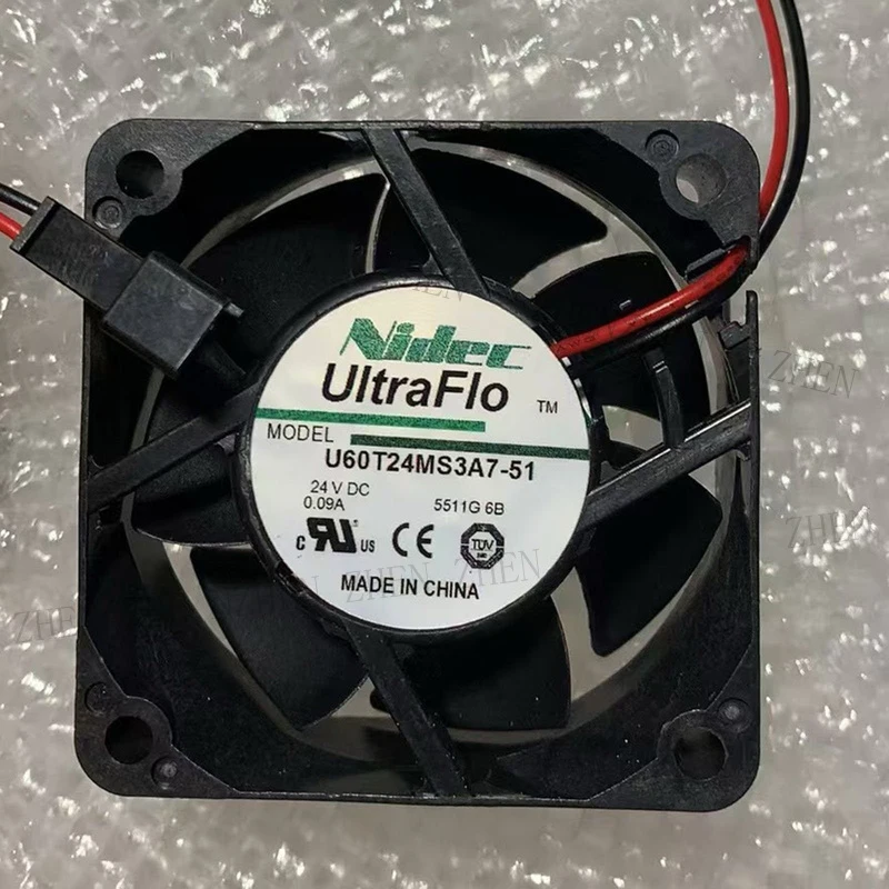 s-新品-nidec-u60t24ms3a7-51-dc24v-009a-2-ピン冷却ファン-qw
