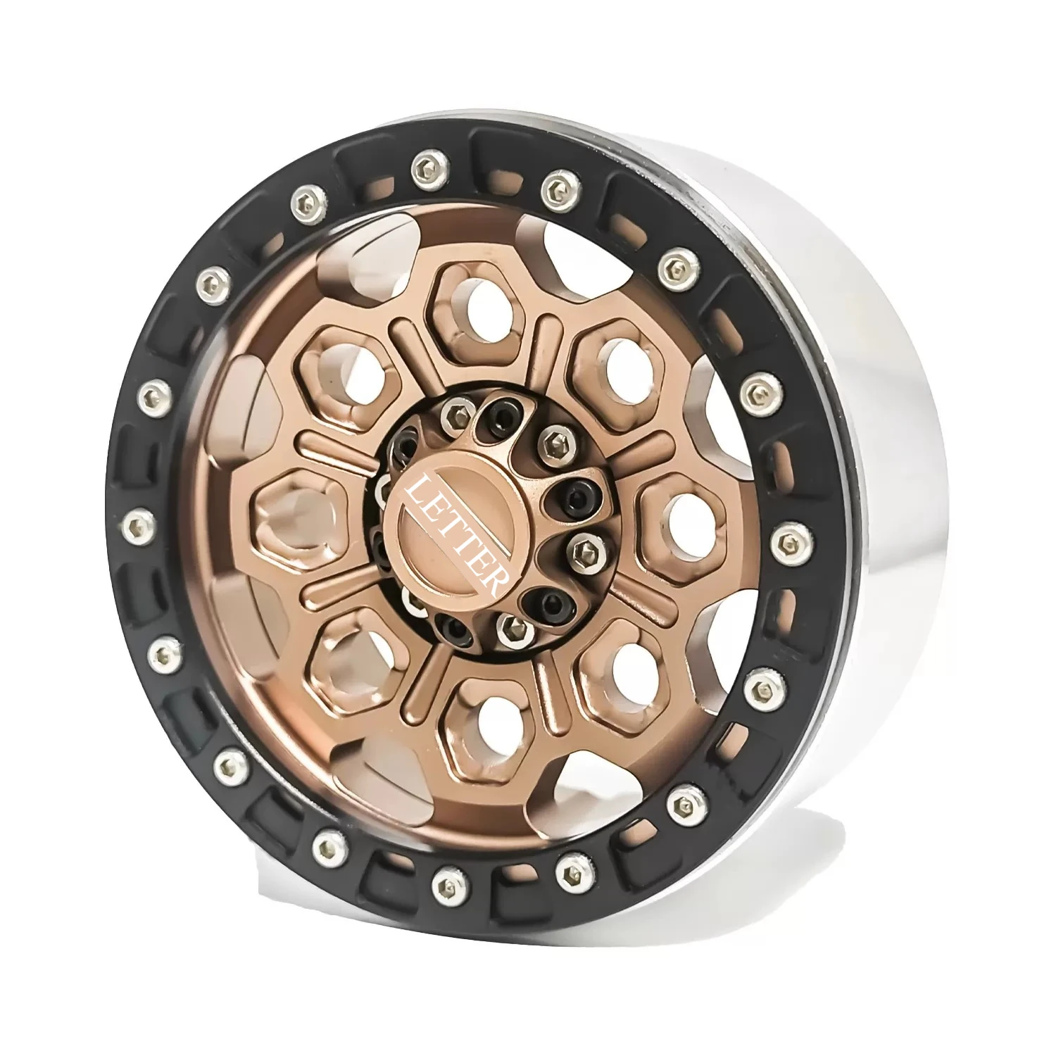 RC Crawler 2.6 Inch Simulation Offroad Wheel Hub Custom Size for 1/8 Scale CROSSRC H8H H8P YK RC Car Upgrade Accessories(4pcs)