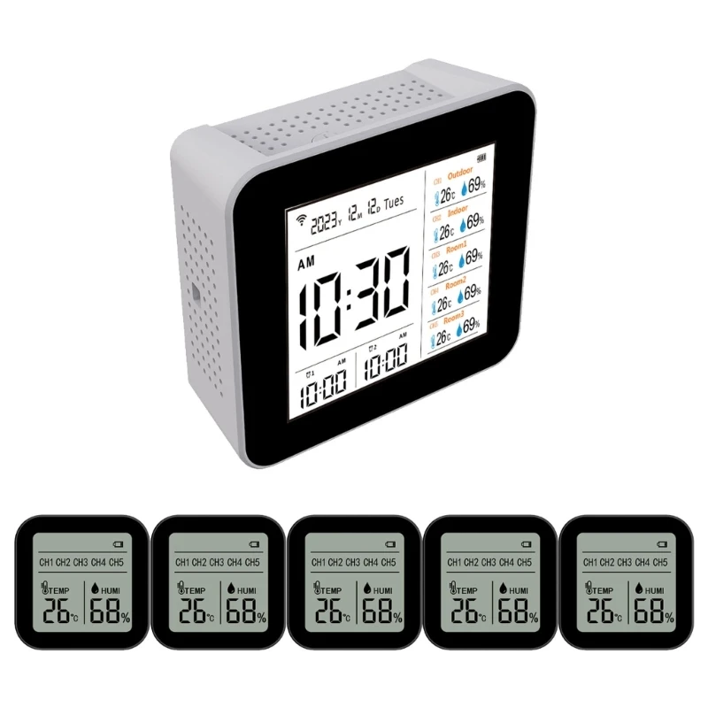 

Air Quality Monitors CO2 Meter Carbon Dioxide Detectors CO2 TVOC HCHO PM2.5 PM1.0 PM10 Temperature Humidity