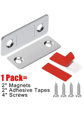 Magnetic Cabinet Catches Ultra Thin Door Strong Magnets Stopper Invisible Adhesive Drawer Magnet Lock for Kitchen Closet Closer