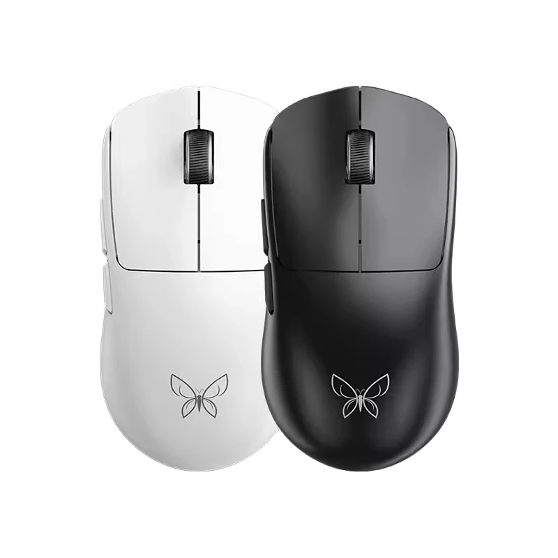 Technology Butterfly Wireless Mouse Paw3395 Sensor 2.4ghz Tri-mode Bluetooth Wired Esports Fps Low Latency Pc Gaming Mouse Gift