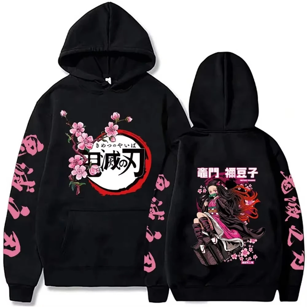 Neujahrs-Sonderangebot Übergroßer Devil Killer Anime Hoodie Herren Muster Bedruckter Streetwear Herbst/Winter Langarm-Oberteil Y2k