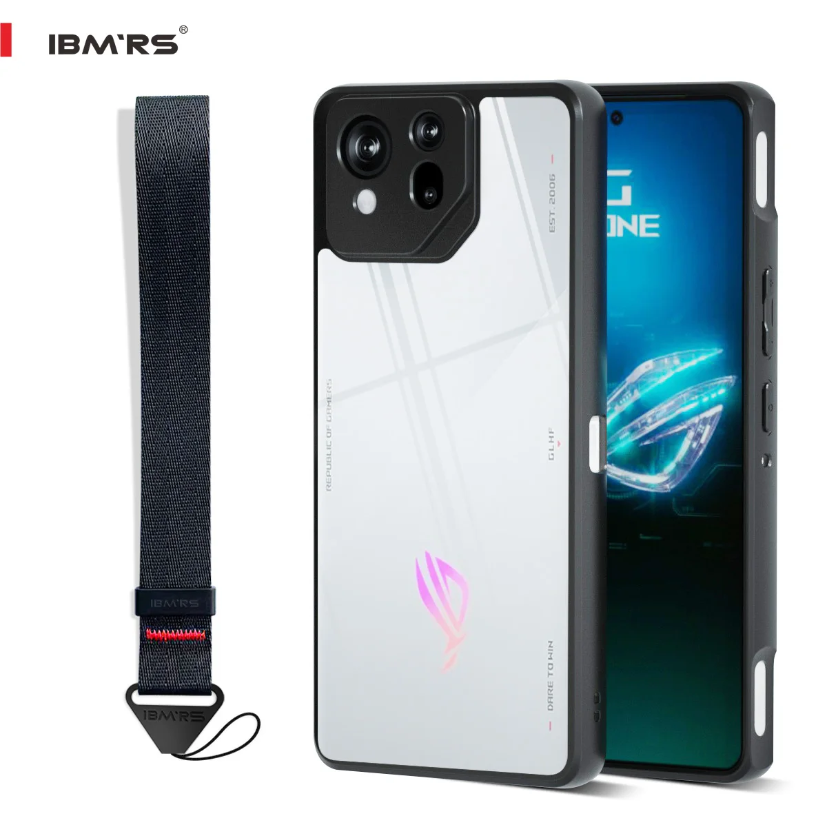 

Army Tactical Case for Asus ROG Phone 8/8 Pro,PC Hard Shell + TPU Soft Bumper Dual Layer Protection, Anti-Drop Anti-Scratch