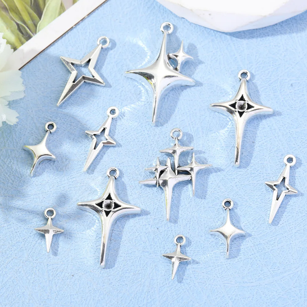 

stars Pendant Charm dangle charms DIY Alloy jewelrys Fit For Bracelet Necklace keychain jewelrys making
