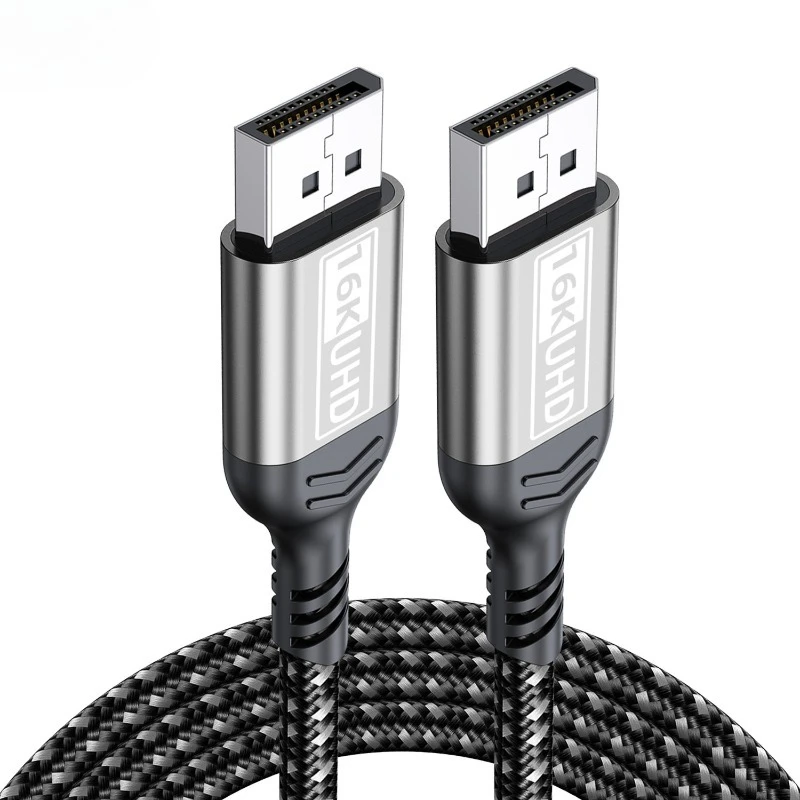 80Gbps 16K@60Hz Ultra HD Video Displayport Cable 2.1 HDR 3m 5m 8K@120Hz DP 2 1 Audio Cable 4K@240hz 2m 1m Display Port Cord M 3D