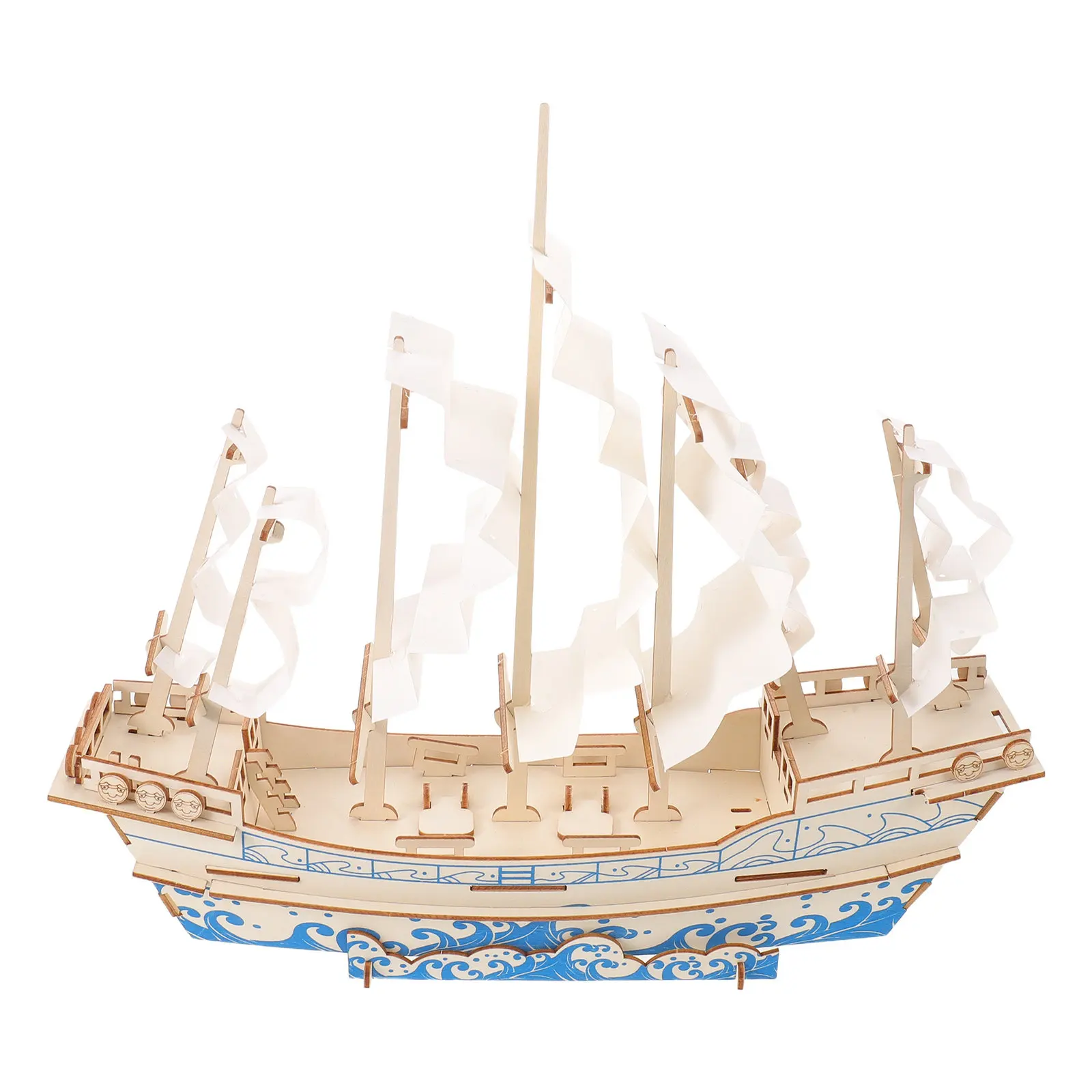 

Wooden Sailship Puzzle Kit Vintage 3D DIY Craft for Adults Brain Teaser Nautical Room Decoration Sailboat Crafts Kit for Adults