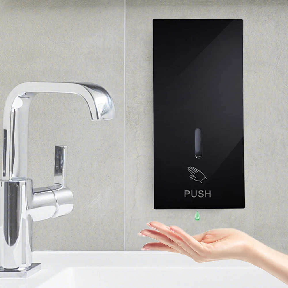 450Ml Wall Mounted Black Pressing Soap Dispenser /Shampoo Shower Gel Hand Sanitizer Container