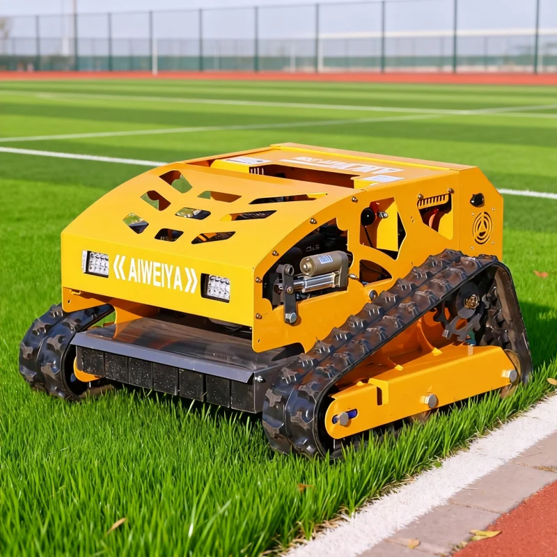 

Customized Self-Propelled Industrial All-Terrain Tracked Lawn Mower – High Quality Remote Control Robot