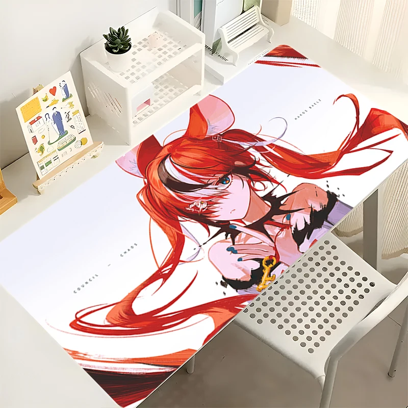 

Mousepad H-hololive Hakos Baelz PC Accessories Keyboard Pad Rubber Mouse Pad Office Extended Pad Laptop Mouse Mat Large Desk Mat