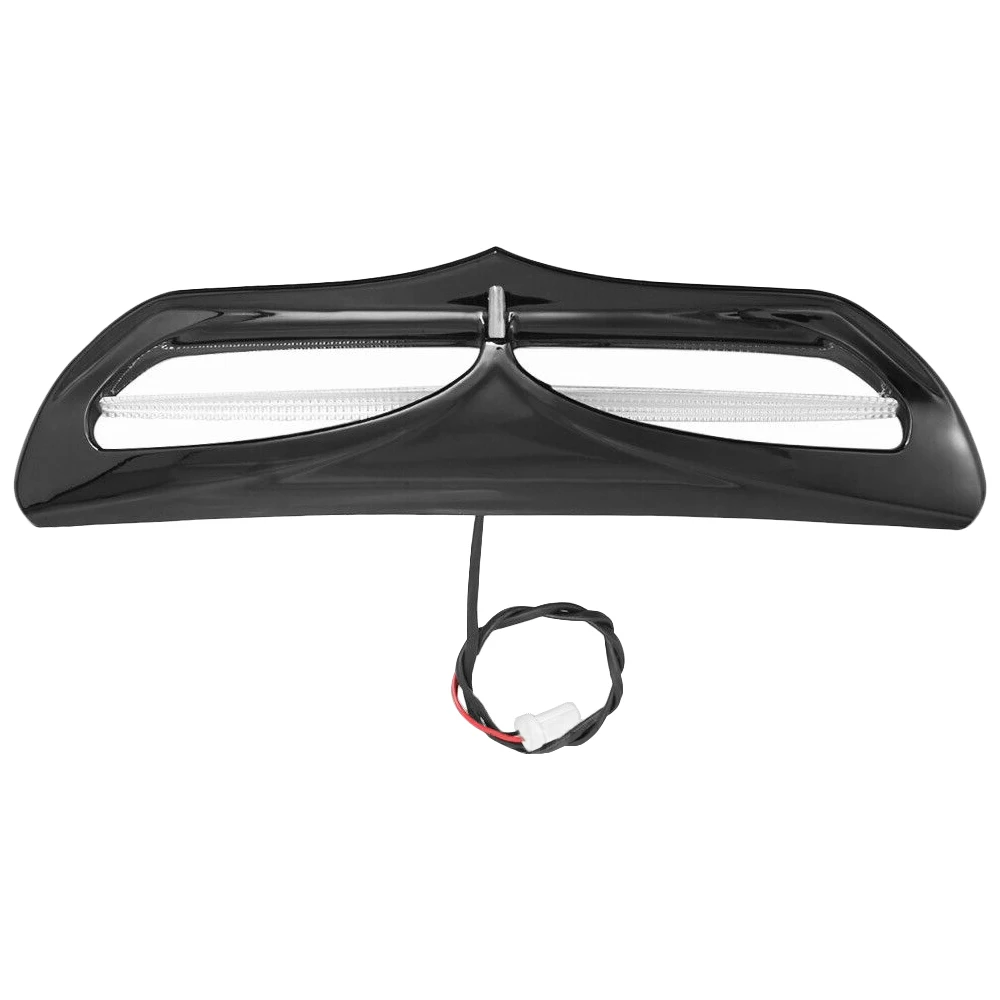 Motorcycle Batwing Fairing Vent Trim with LED Light For 2014-2022 Harley Electra Glide Street Glide Tri Glide