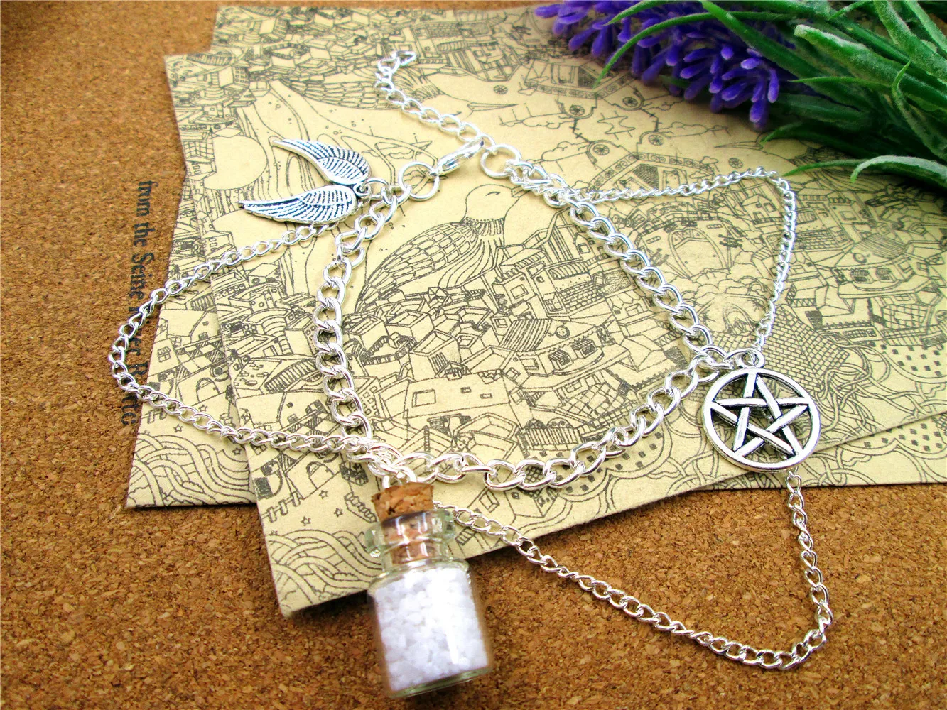Tv Series Salt Bottle Star Wings Bracelet Diy Kit Create Your Own Charm Bracelet With Multiple Charms Unique Handcrafted Jewelry