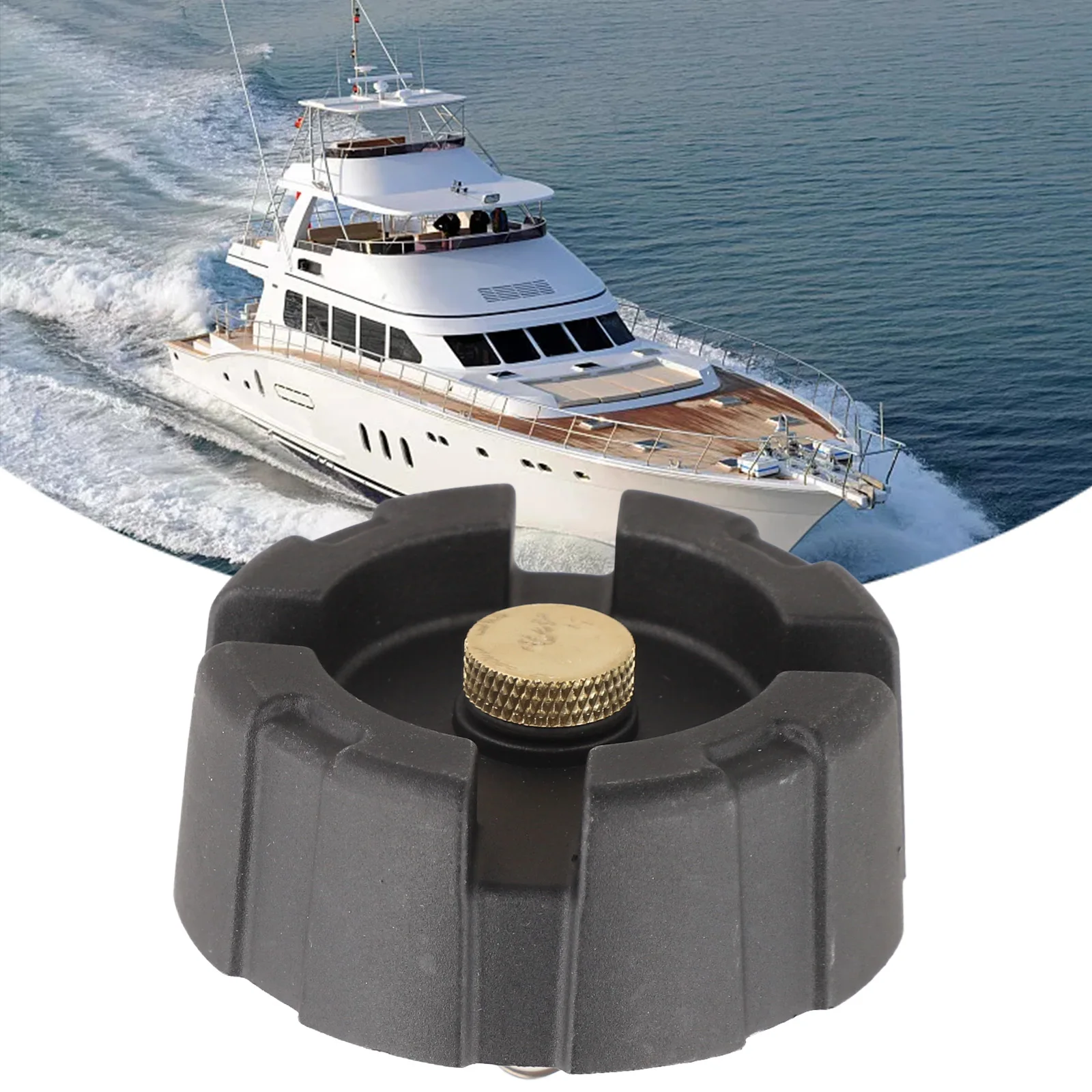 Marine Engine Cap Boat Gas Tank Cap Long-lasting Performance Perfect Compatibility Boat Gas Tank Cap For 12L Tank
